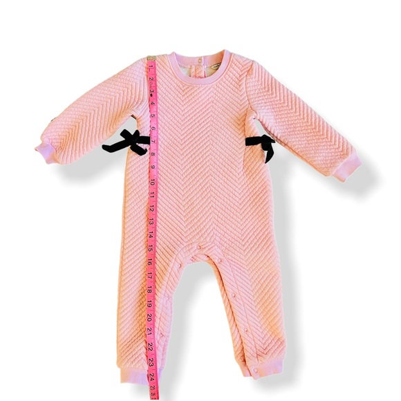 Habitual Girl Quilted Romper with Velvet Bows | 18M - Picture 6 of 6